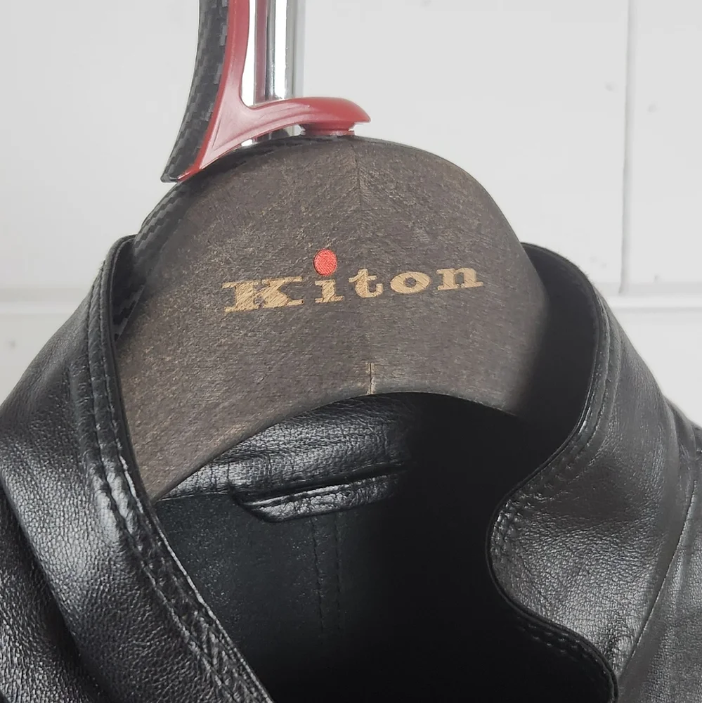 Kiton split leather jacket - Picture 11 of 13